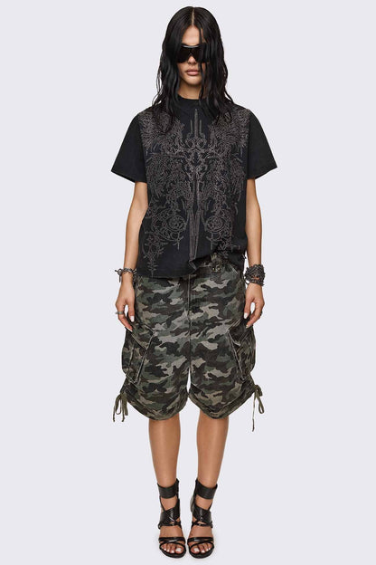 Minga London Elysium Sigil Rhinestone Graphic T-Shirt