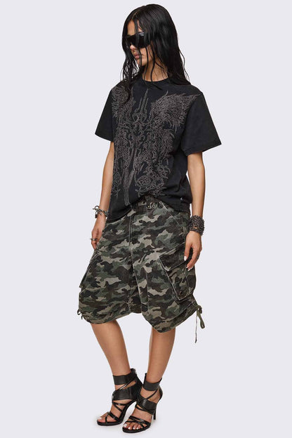 Minga London Elysium Sigil Rhinestone Graphic T-Shirt
