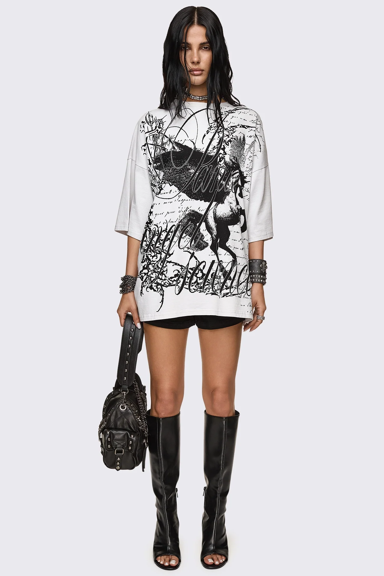 Minga London Panic Angel Graphic T-Shirt
