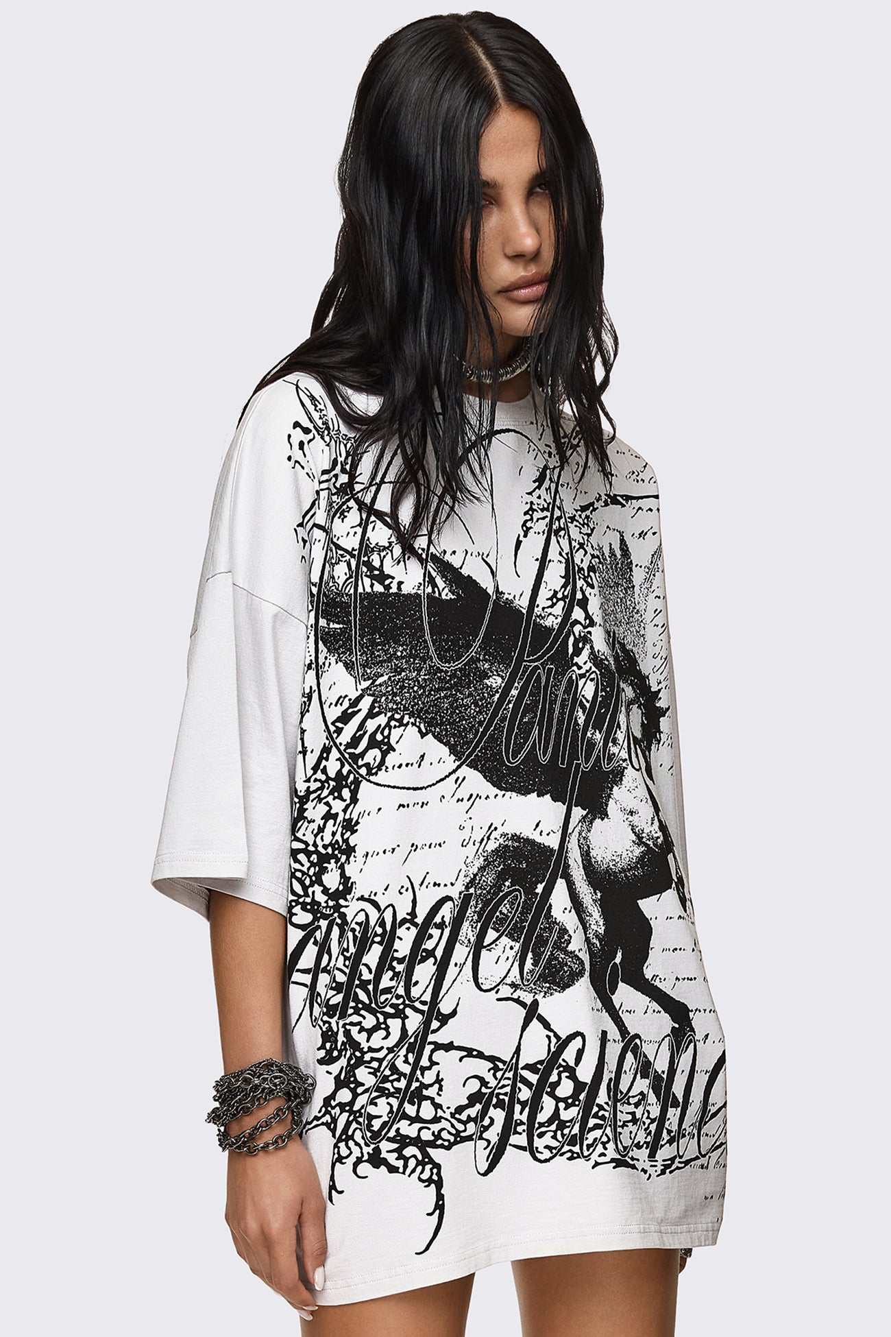 Minga London Panic Angel Graphic T-Shirt