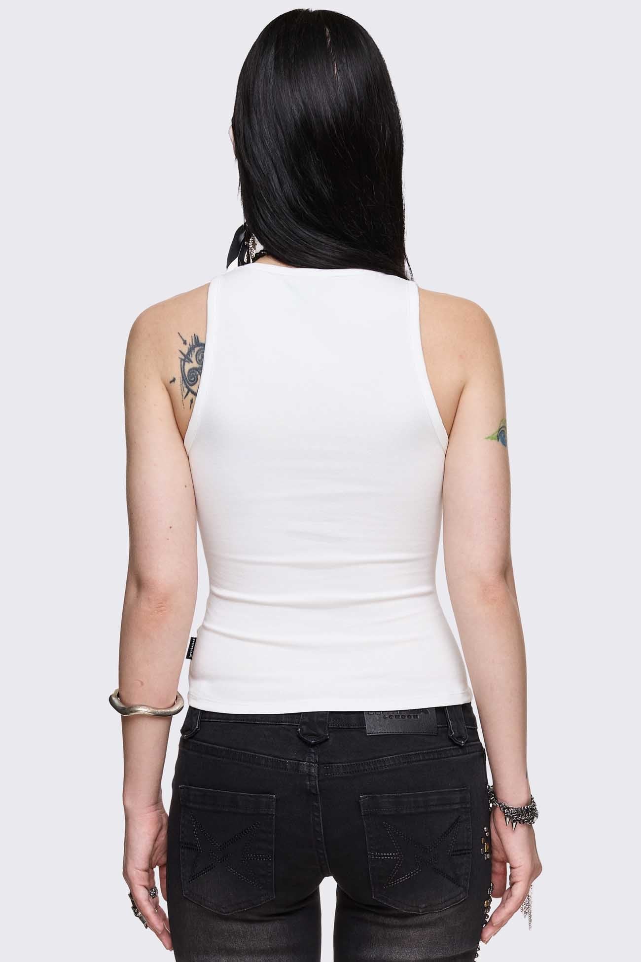 Minga London Courtney Lace-Up Top