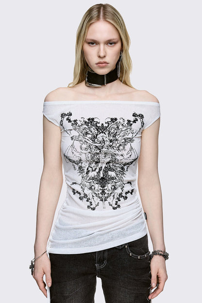 Minga London Forgive Me Not Boatneck Top