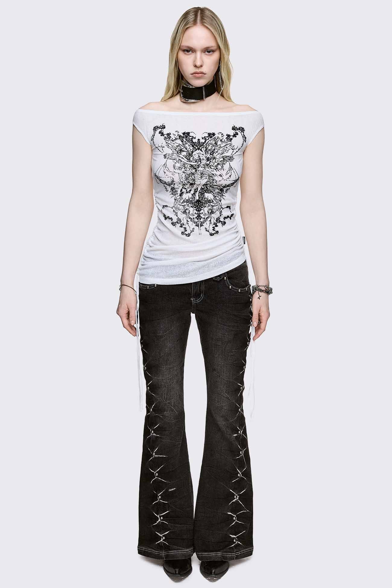 Minga London Forgive Me Not Boatneck Top