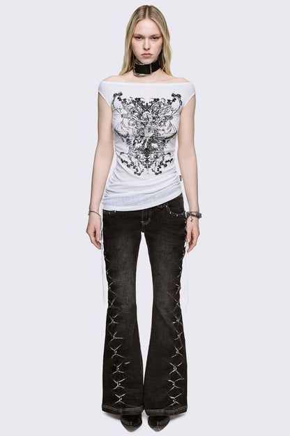 Minga London Forgive Me Not Boatneck Top