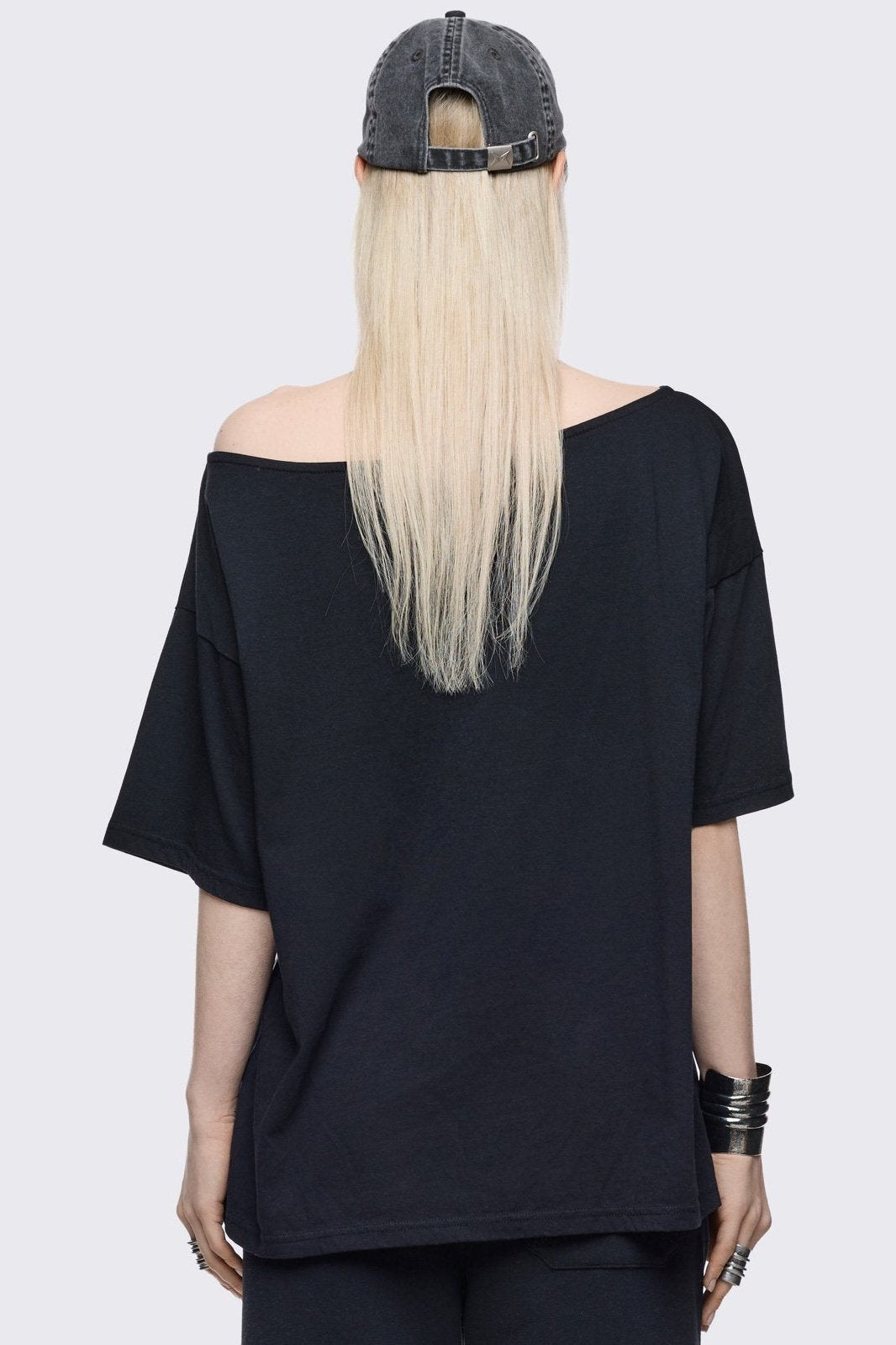 Minga London Crown of Swords Off-Shoulder T-Shirt