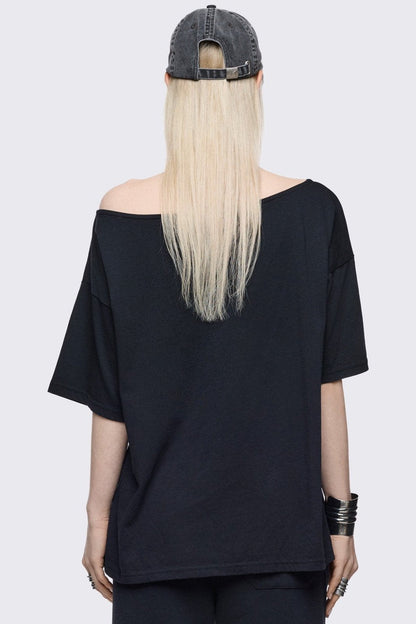 Minga London Crown of Swords Off-Shoulder T-Shirt