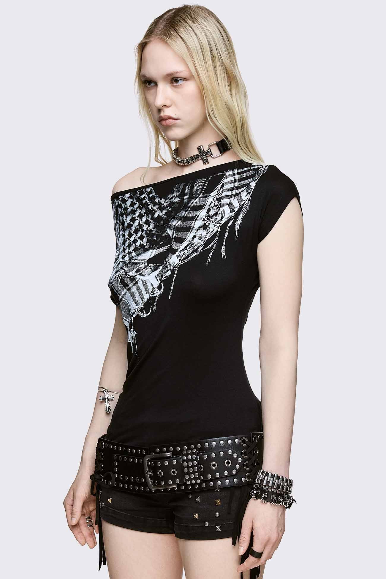 Minga London Elowen Off Shoulder Top