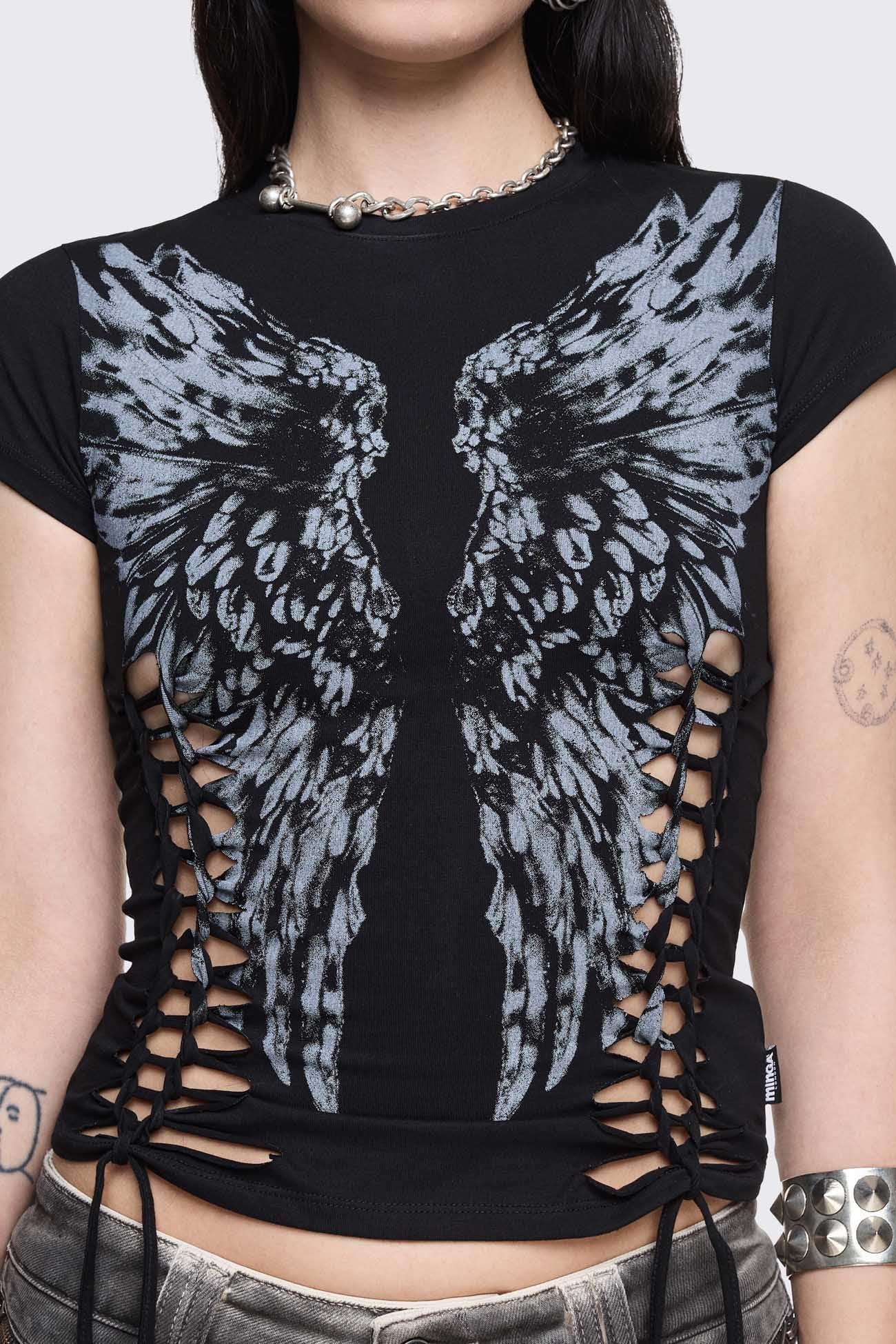 Minga London Dynasty Cut-Out Baby Tee