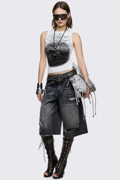Minga London Goth Benediction Vest Top