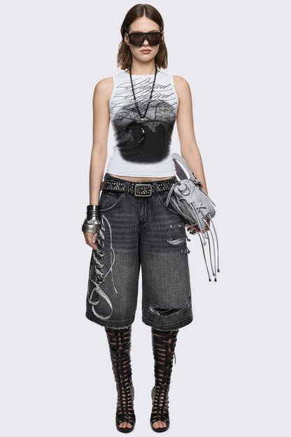Minga London Goth Benediction Vest Top