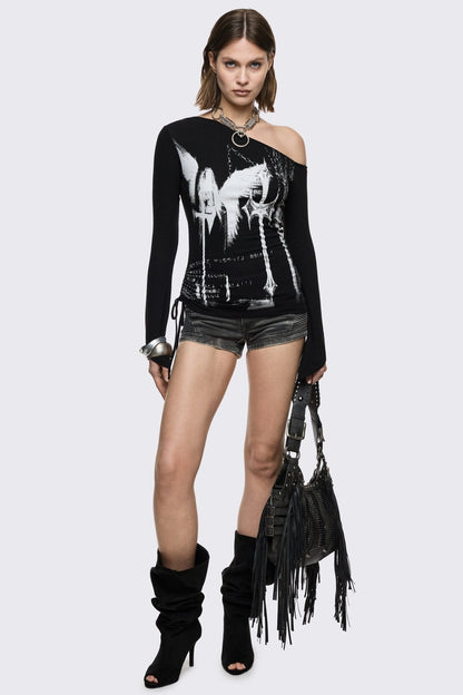 Minga London Punishment Off-Shoulder Top