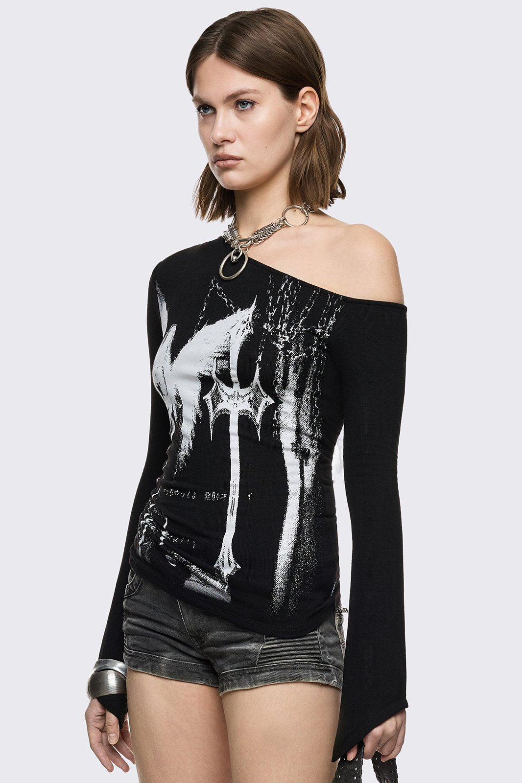 Minga London Punishment Off-Shoulder Top