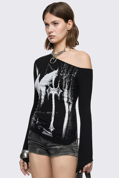 Minga London Punishment Off-Shoulder Top