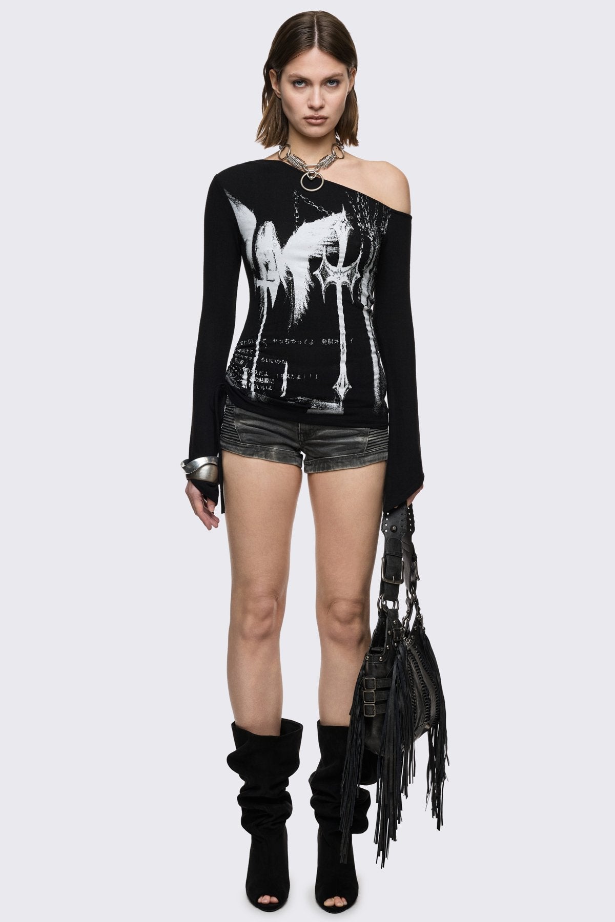 Minga London Punishment Off-Shoulder Top