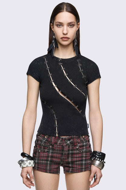 Minga London Coal Washed Baby Tee