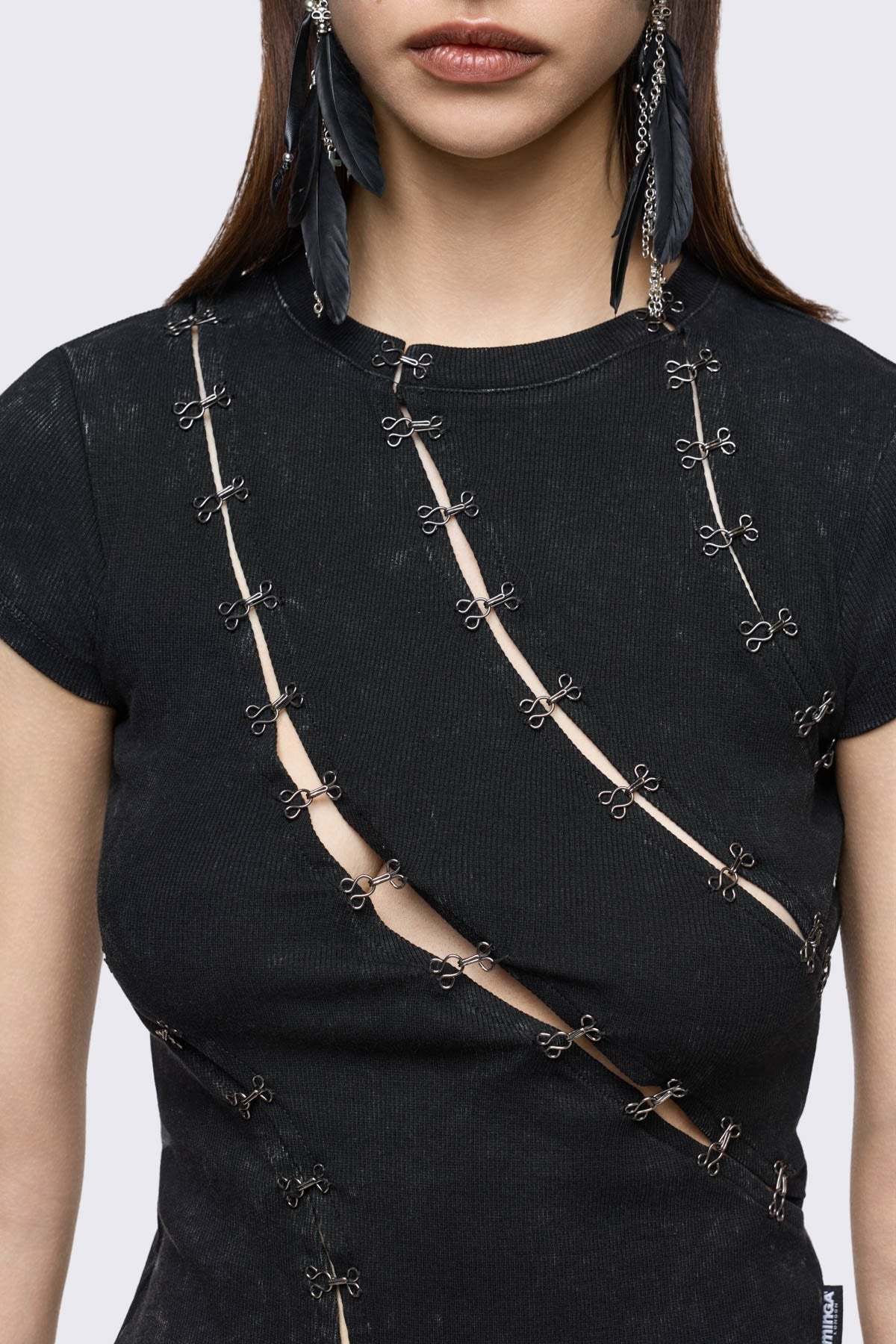 Minga London Coal Washed Baby Tee