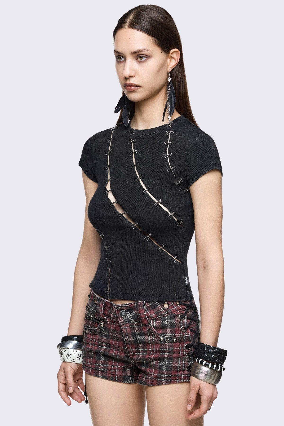 Minga London Coal Washed Baby Tee