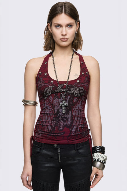 Minga London Broken Halo Halter Top