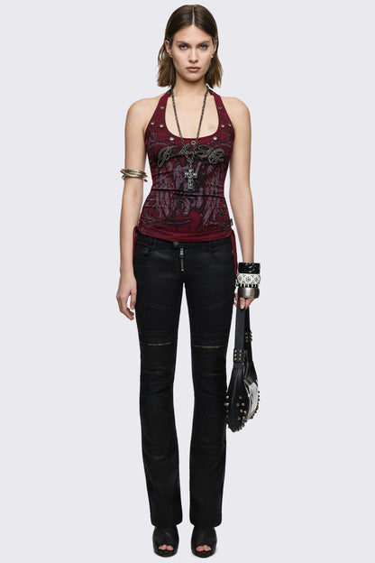 Minga London Broken Halo Halter Top