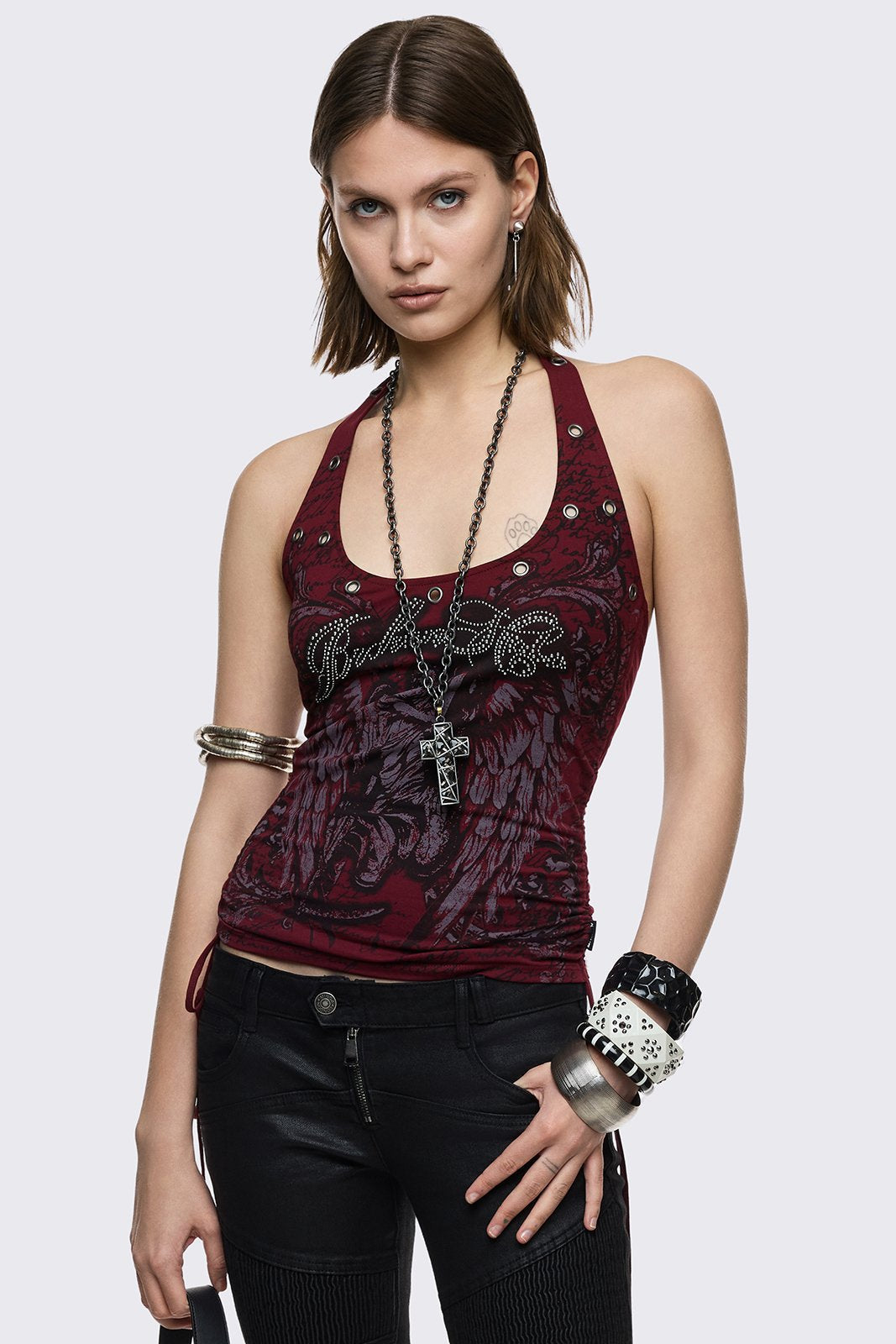 Minga London Broken Halo Halter Top