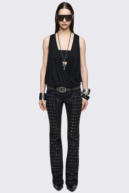 Minga London Reya Wrap Vest Top