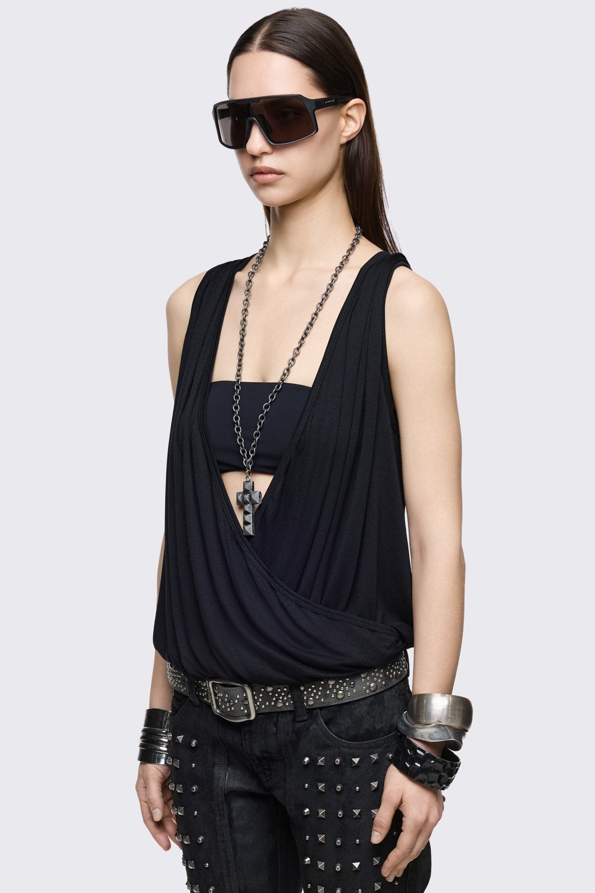 Minga London Reya Wrap Vest Top