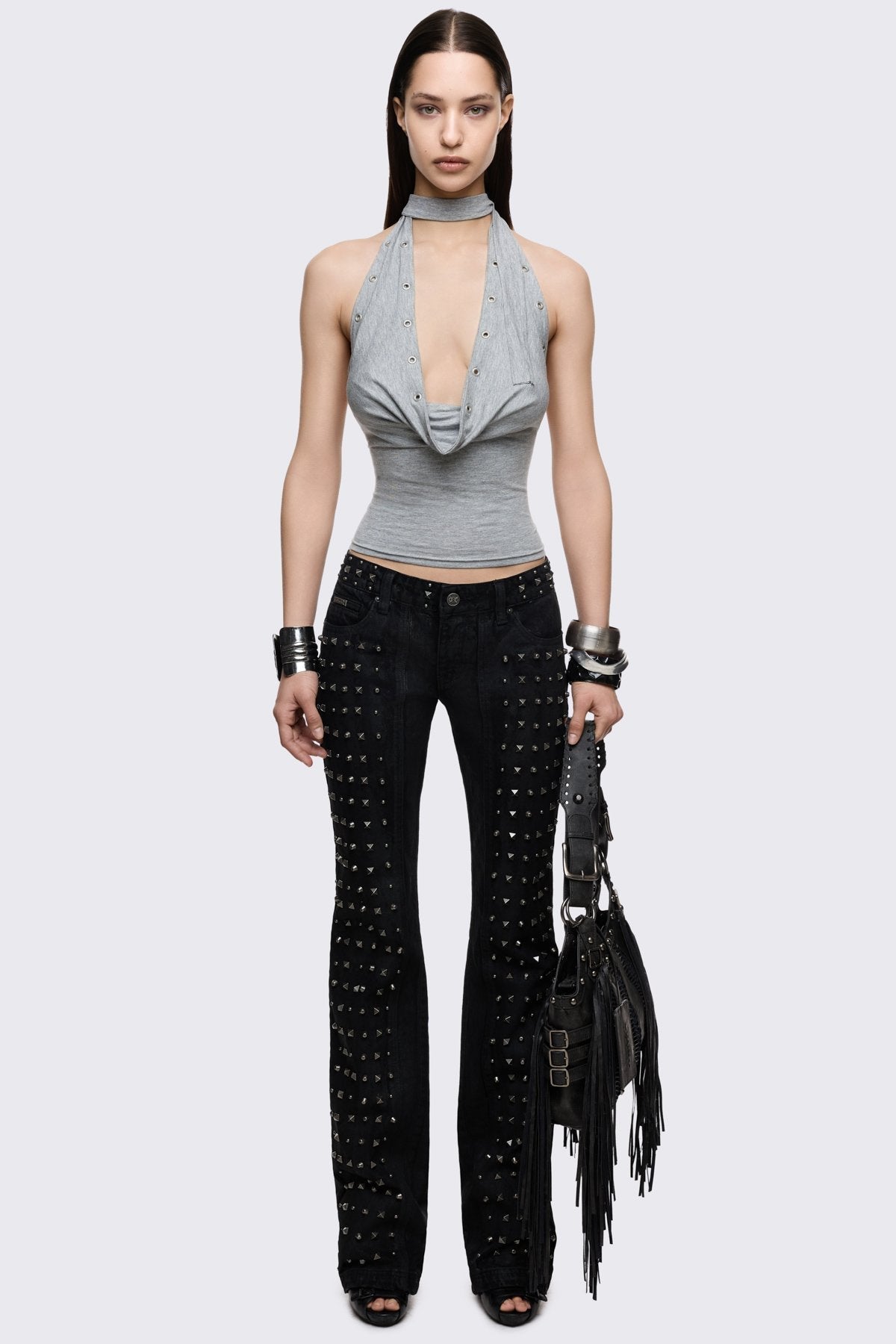 Minga London Kaia Marl Cowl Top