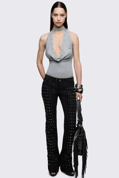 Minga London Kaia Marl Cowl Top