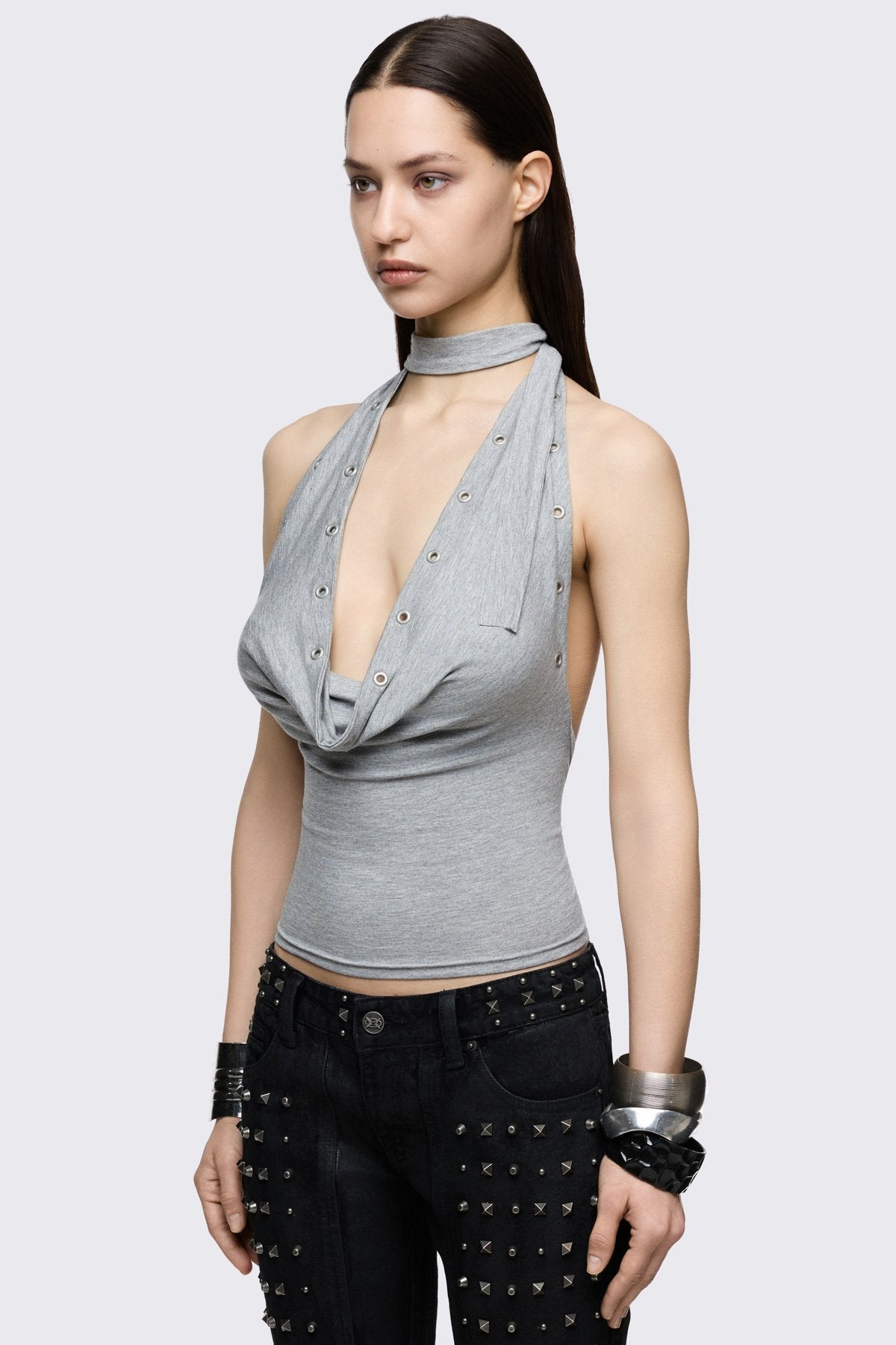 Minga London Kaia Marl Cowl Top
