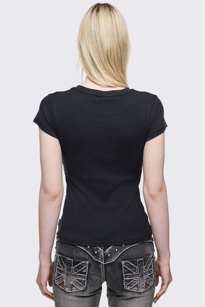 Minga London Winged Cross Baby Tee