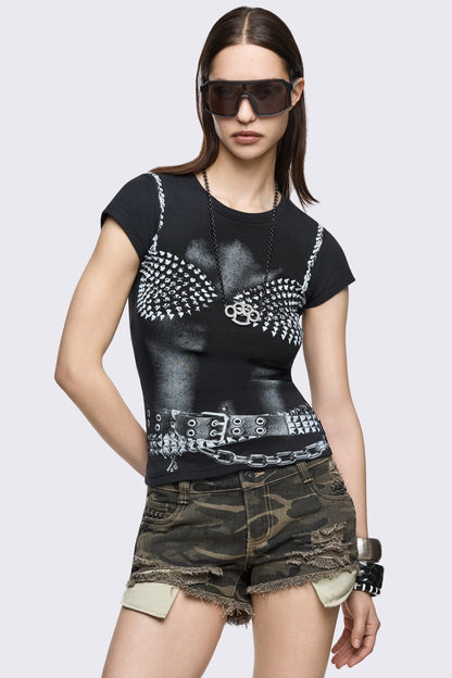 Minga London Pretty Hurts Baby Tee