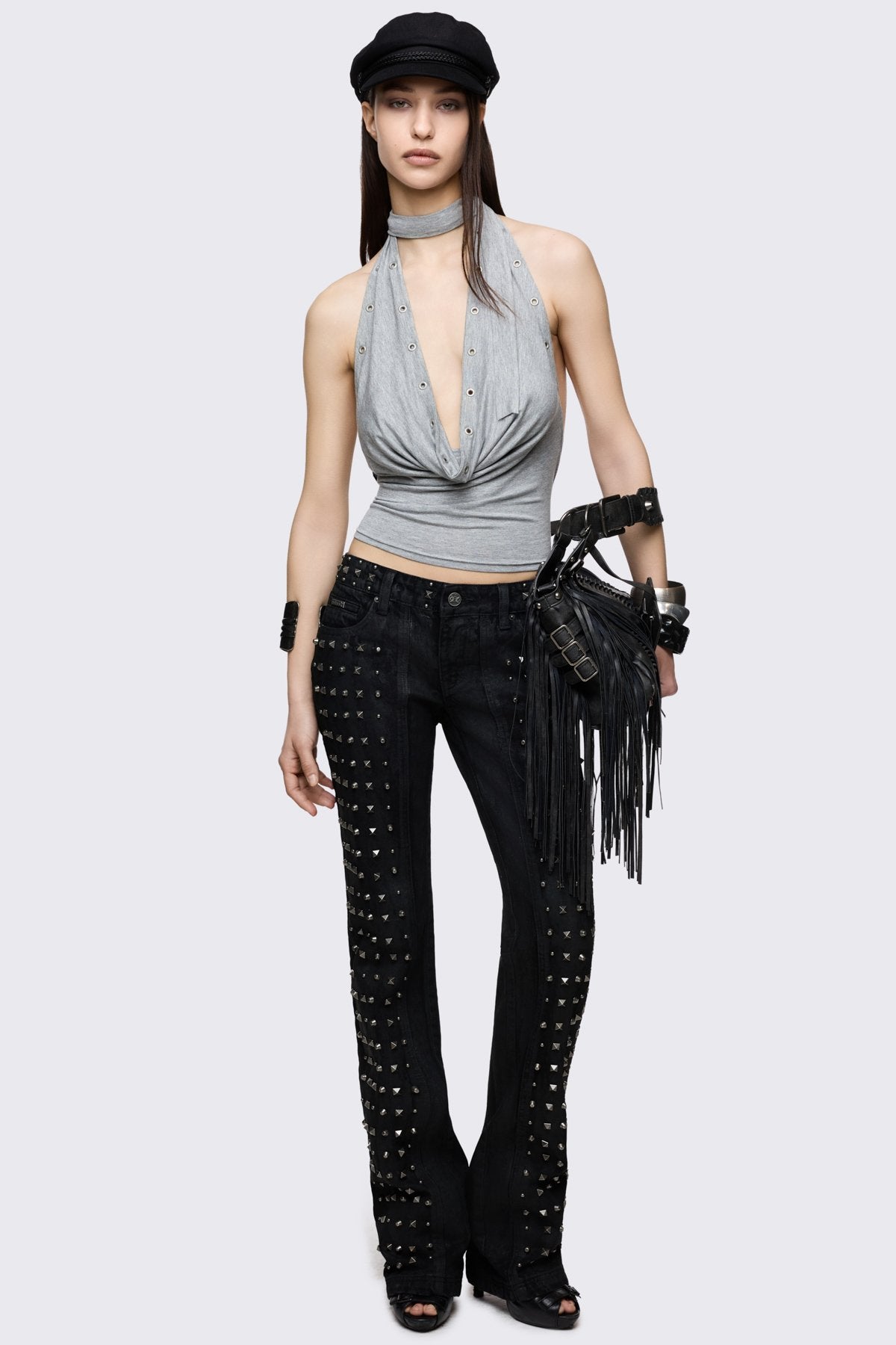Minga London Riot Studded Bootcut Jeans
