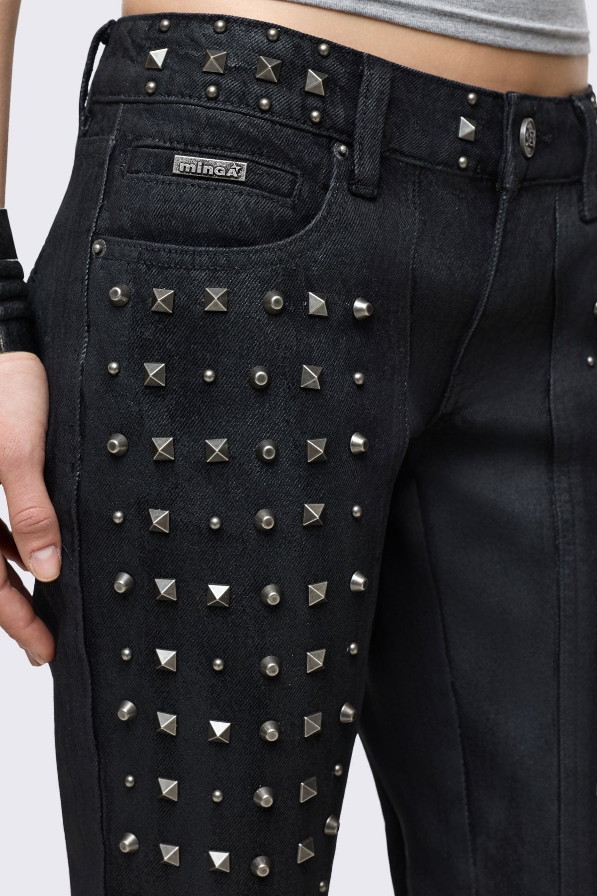 Minga London Riot Studded Bootcut Jeans