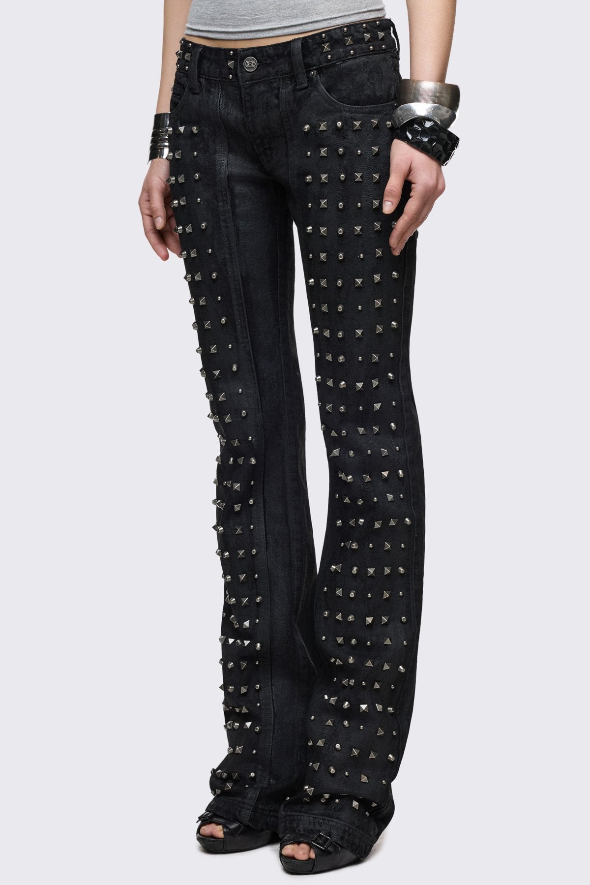 Minga London Riot Studded Bootcut Jeans