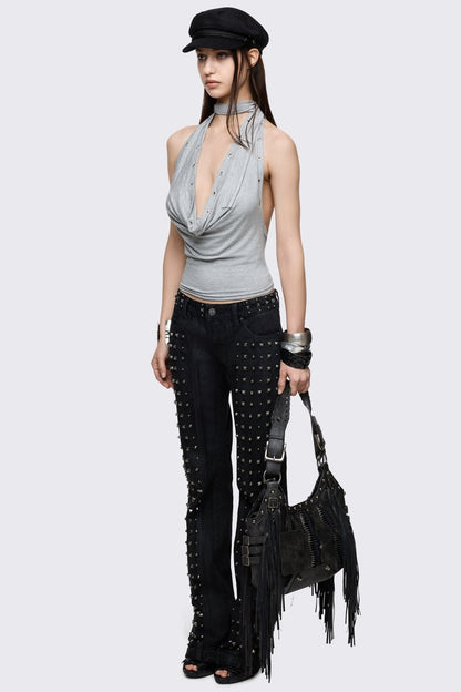 Minga London Riot Studded Bootcut Jeans