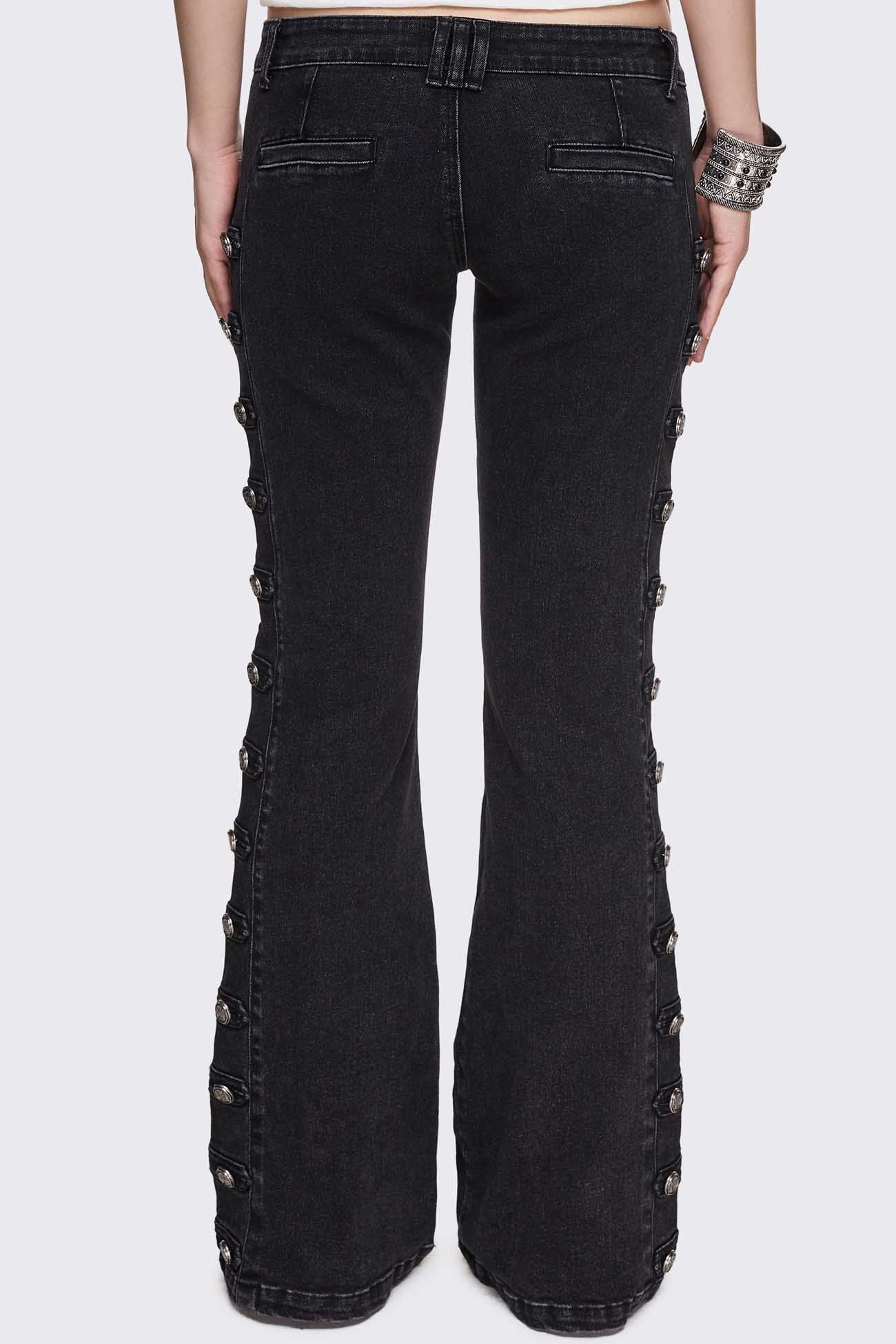 Minga London Hilda Military Flared Jeans