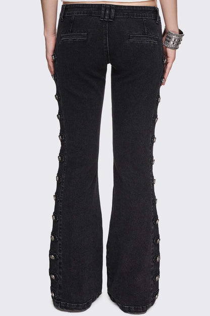 Minga London Hilda Military Flared Jeans