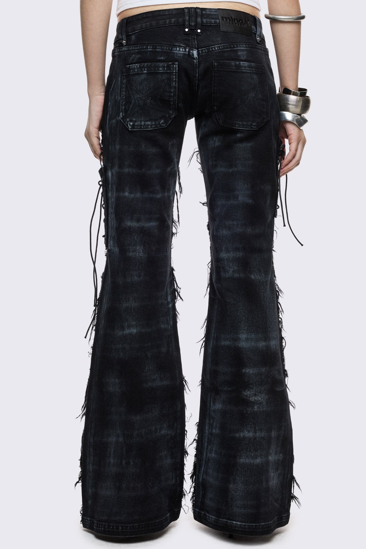 Minga London Dash Distressed Flared Jeans