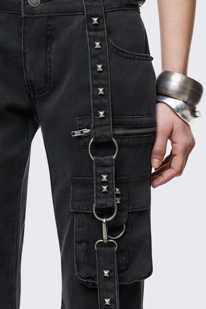 Minga London Bruise Cargo Flared Jeans