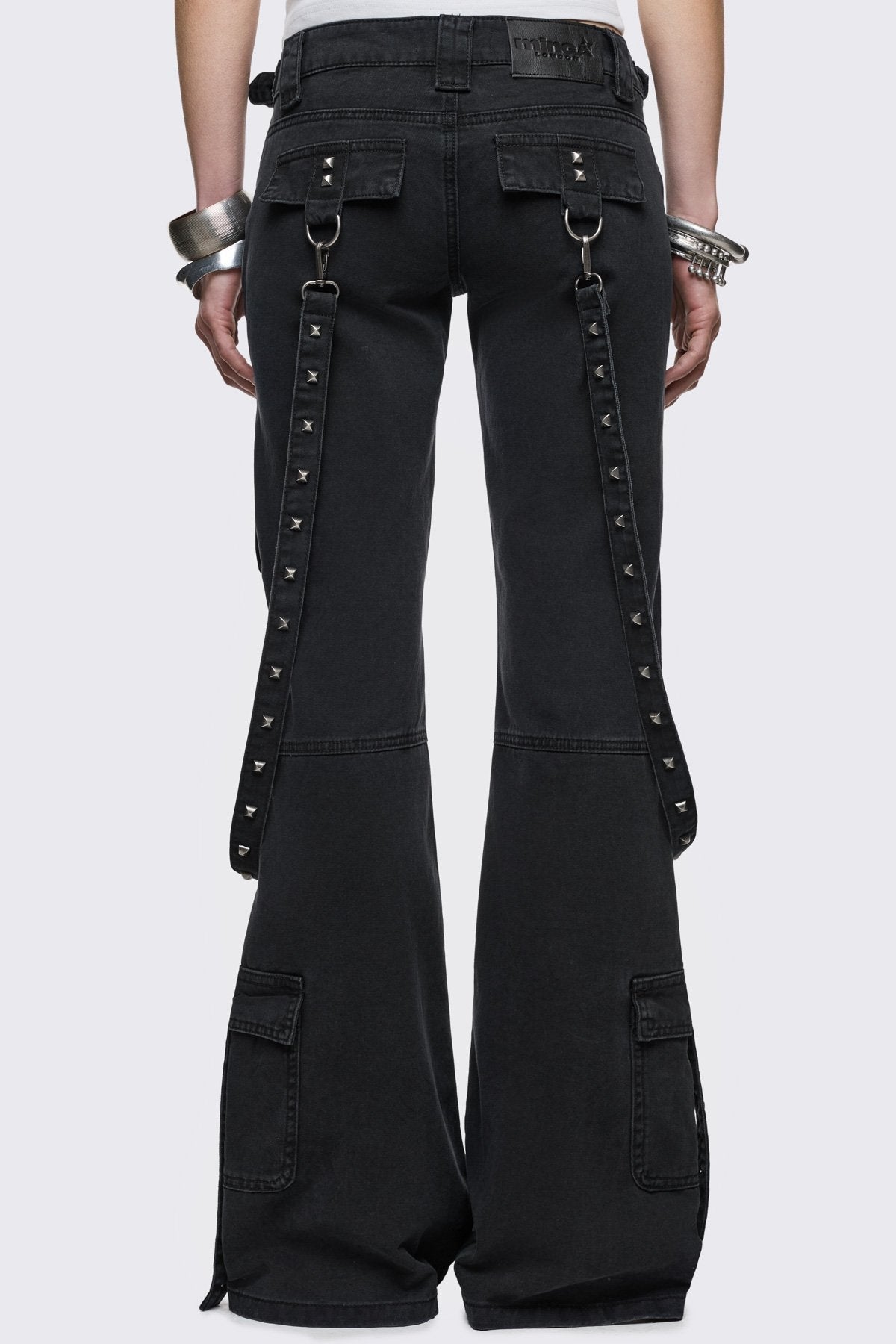 Minga London Bruise Cargo Flared Jeans