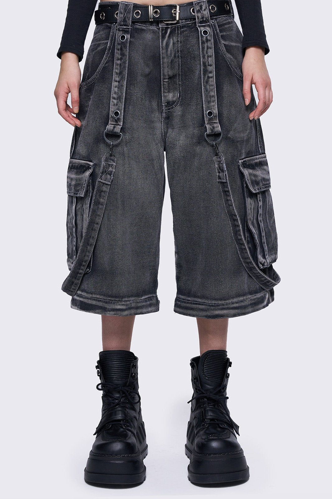 Minga London Trek Grey Cargo Jeans