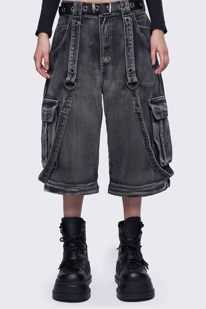Minga London Trek Grey Cargo Jeans