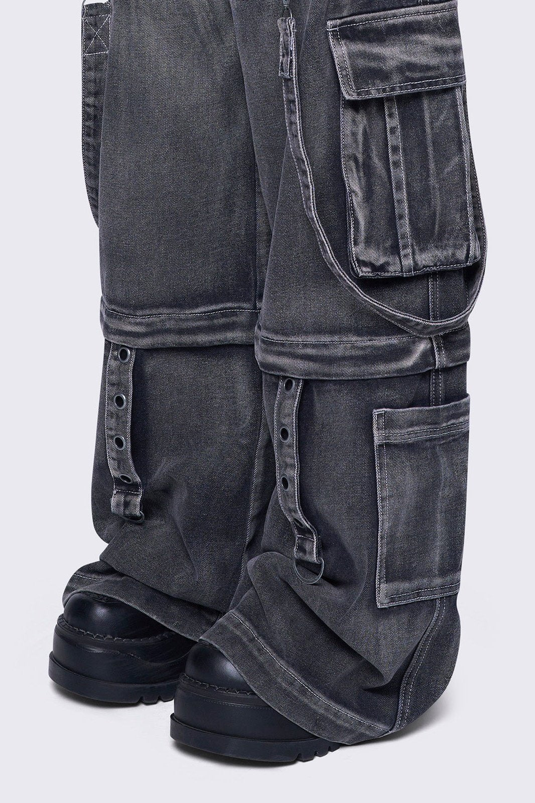 Minga London Trek Grey Cargo Jeans
