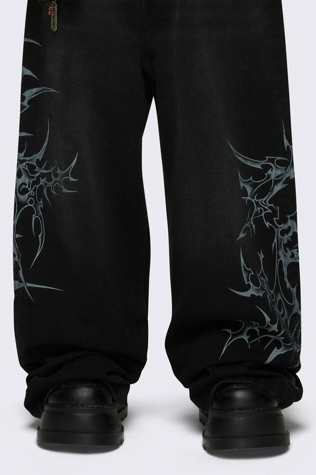 Minga London Blaze Graphic Baggy Jeans