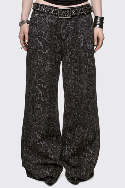 Minga London Python Baggy Jeans