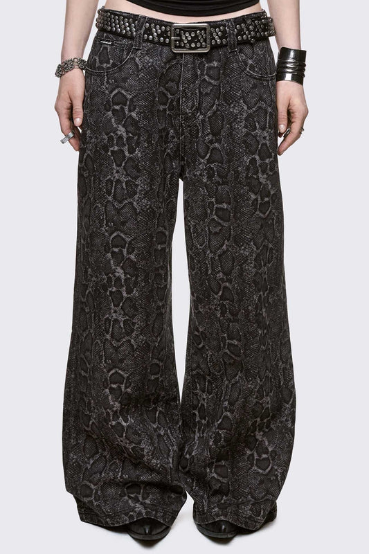 Minga London Python Baggy Jeans