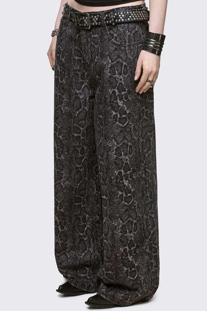 Minga London Python Baggy Jeans