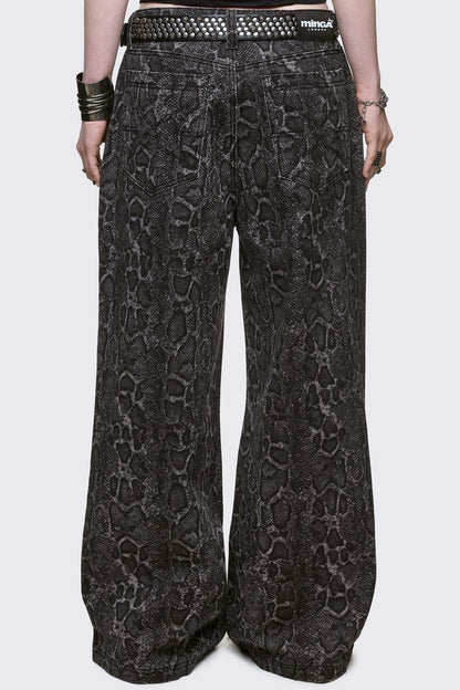 Minga London Python Baggy Jeans