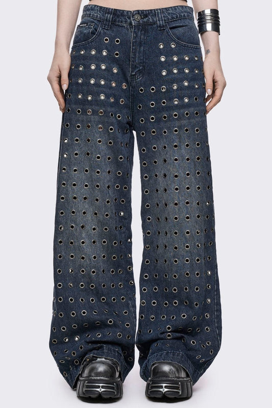 Minga London Rogue Blue Baggy Jeans