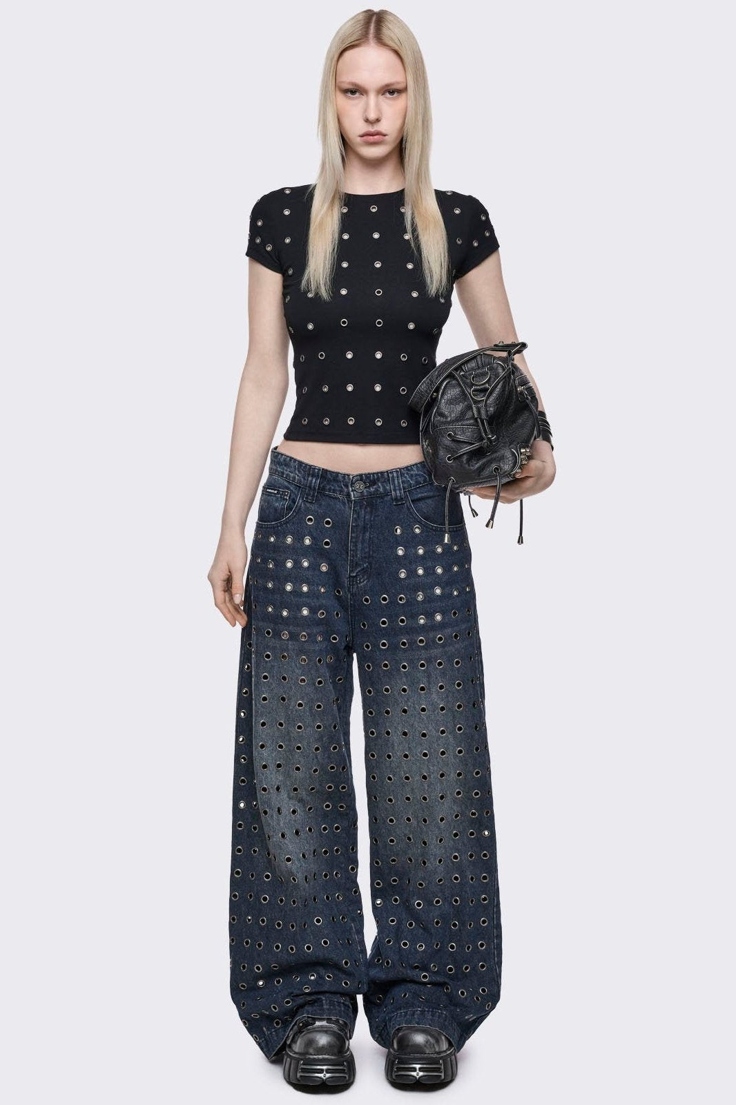 Minga London Rogue Blue Baggy Jeans
